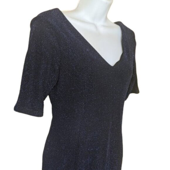 Gllittery Bue European Dress Size 12 UK (US 8) - Picture 3 of 3